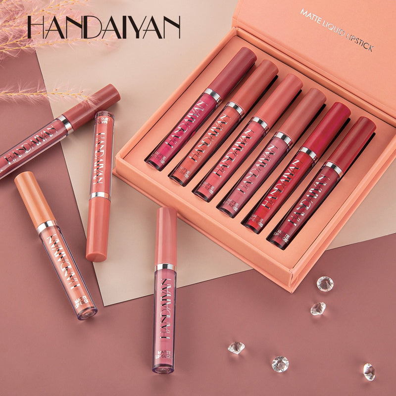 BATOM LIP GLOSS- kit de maquiagem com 6 bastões